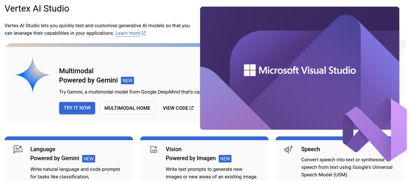 Getting Started with the Vertex AI Gemini API with Visual Studio